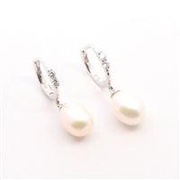 Orecchini Domar Gioielli Donna Orecchini perle argento 925 in Argento Cubic Zirconia EPB125439